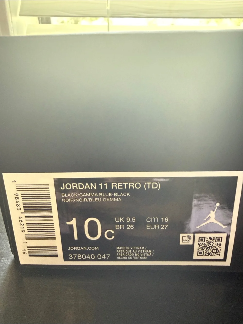 Jordan retro 11 Gamma Blue (TODDLER 10C)
